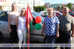 «Сила в единстве! За Беларусь!». Под таким названием на Вороновщине прошел патриотический автопробег