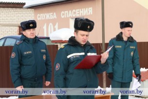 Вороновские спасатели присягнули на верность Родине и профессии