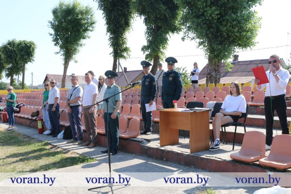 В Вороновском районе соревновались внештатные пожарные формирования и санитарные дружины гражданской обороны